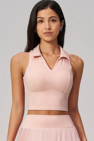 The Ziv Polo Crop Top Tennis Dress 2-Piece Set