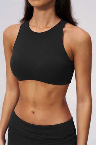 The Twirl Open Back Sports Bra Straight Leg Pants 2-Piece Set