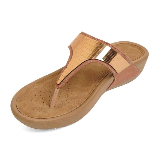 Paloma- Brown Thong Slip-Ons