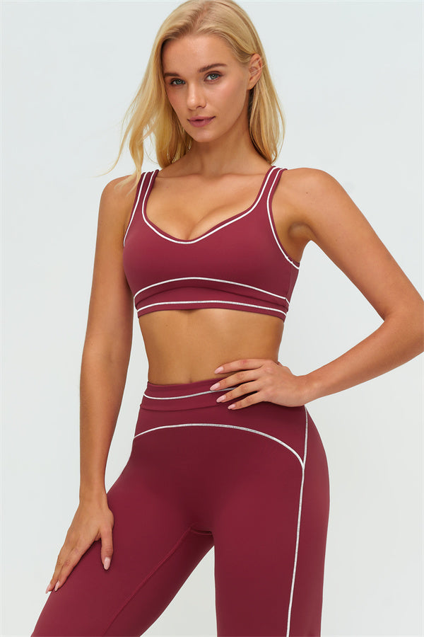 The Amara Sports Bra Flared Leggings 2-Piece Set - Glamourous Grace