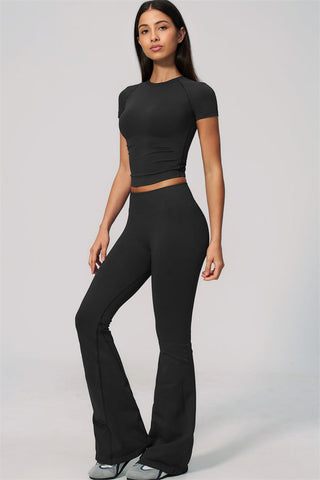 The Velvetine T-shirt Flared Leggings 2-Piece Set