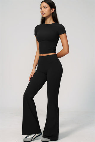 The Zura T-shirt Flared Leggings 2-Piece Set