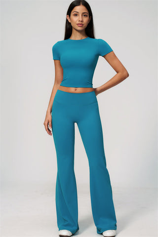 The Zura T-shirt Flared Leggings 2-Piece Set