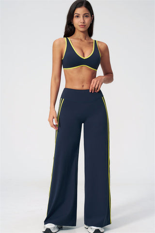 The Evoke Sports Bra Straight Leg Pants 2-Piece Set
