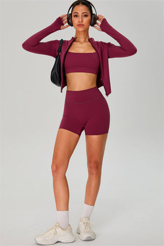 The Jewel Zip Jacket Shorts 2-Piece Set