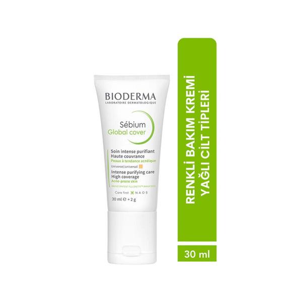 Bioderma Sebium Global Cover - 12hr Acne Coverage & Moisturizing Cream for Oily Skin - Glamourous Grace