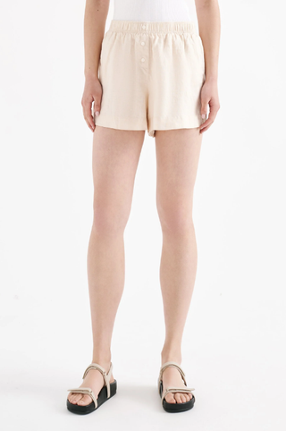 Lounge Linen Short Natural - Glamourous Grace