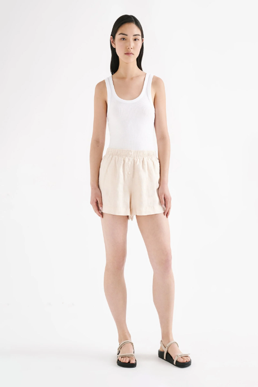 Lounge Linen Short Natural - Glamourous Grace