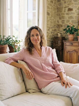 100% Linen Dress Shirt JOANNA - Glamourous Grace