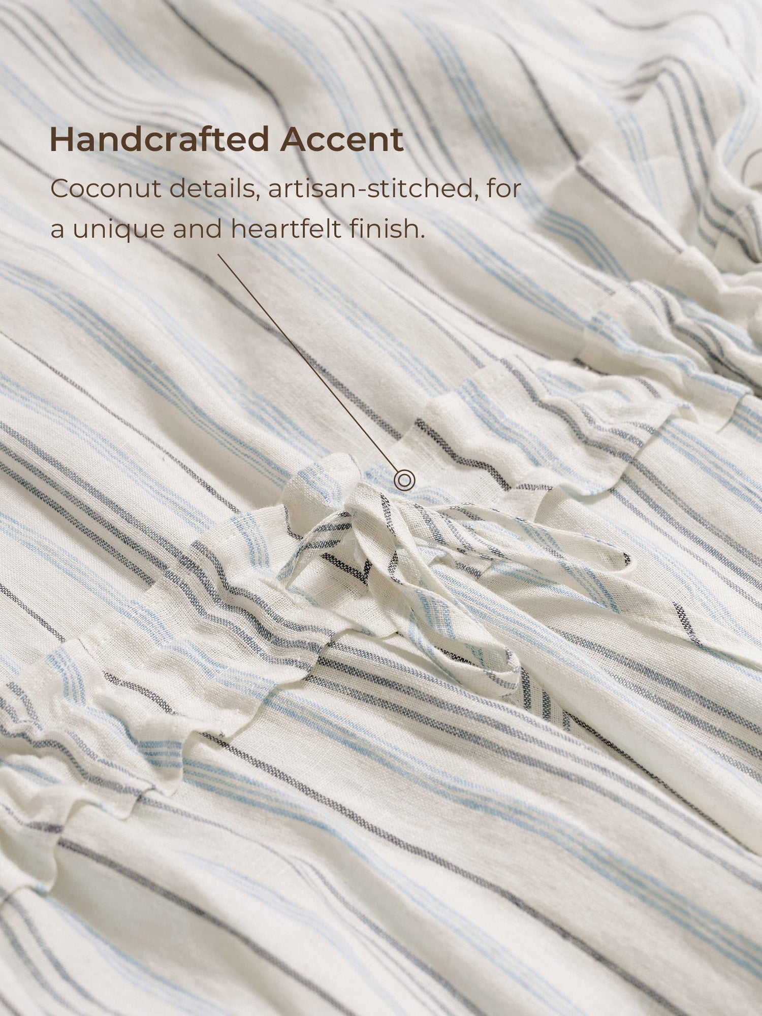 100% Linen Back-Tied Waist Maxi Dress HANA - Glamourous Grace