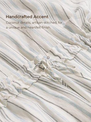 100% Linen Back-Tied Waist Maxi Dress HANA