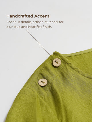 100% Linen Eyelet Short Sleeve Mini Dress LIA - Glamourous Grace
