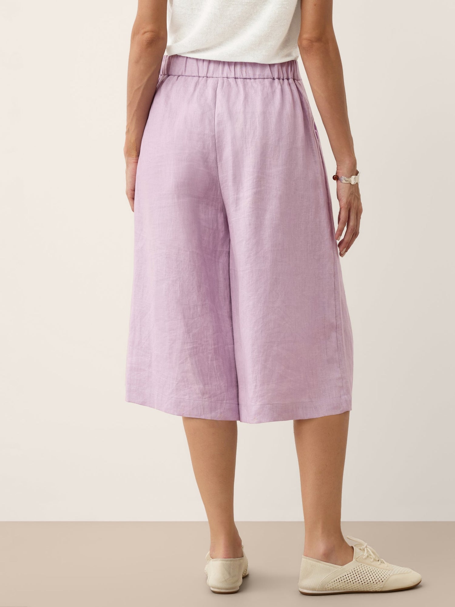 100% Linen A-Line Bermuda Shorts RAVENNA - Glamourous Grace