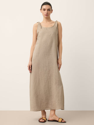 100% Linen Camisole Dress QEARL - Glamourous Grace