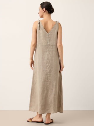 100% Linen Camisole Dress QEARL - Glamourous Grace