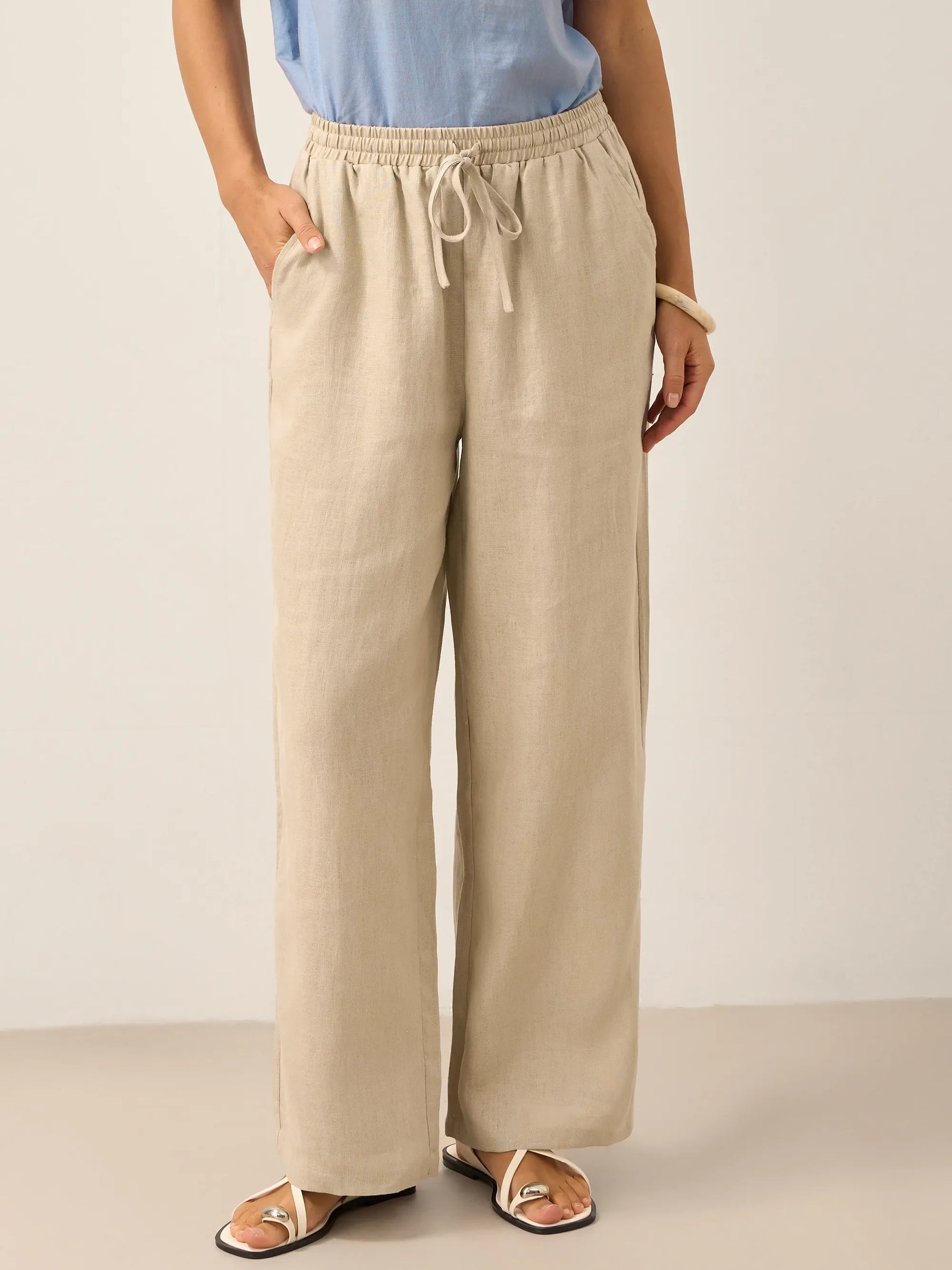 100% Linen Classic Pants LYON - Glamourous Grace