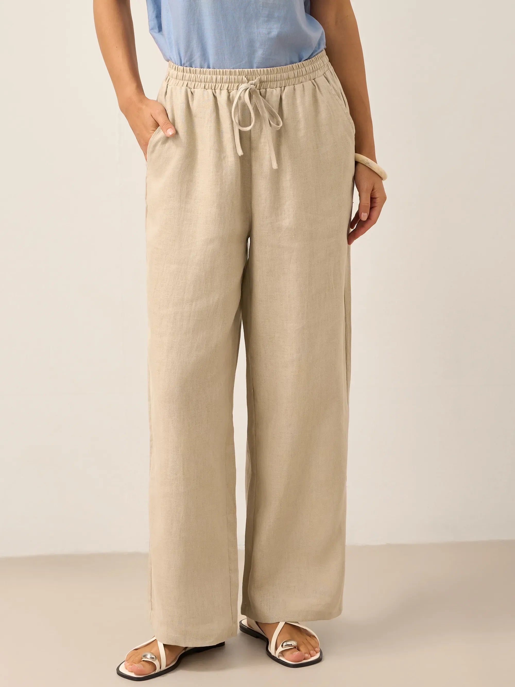 100% Linen Classic Pants LYON - Glamourous Grace