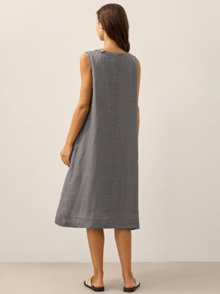 100% Linen Sleeveless Dress SIENNA - Glamourous Grace
