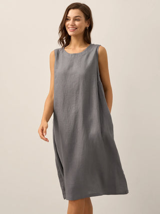 100% Linen Sleeveless Dress SIENNA - Glamourous Grace