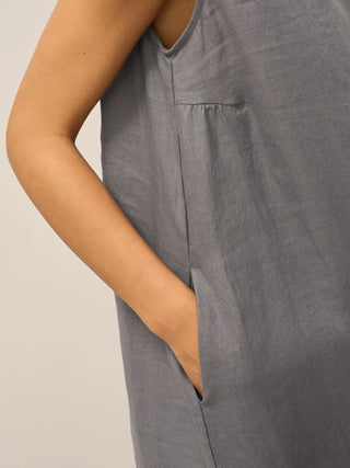 100% Linen Sleeveless Dress SIENNA - Glamourous Grace