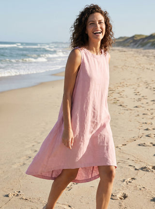 100% Linen Sleeveless Dress SIENNA - Glamourous Grace