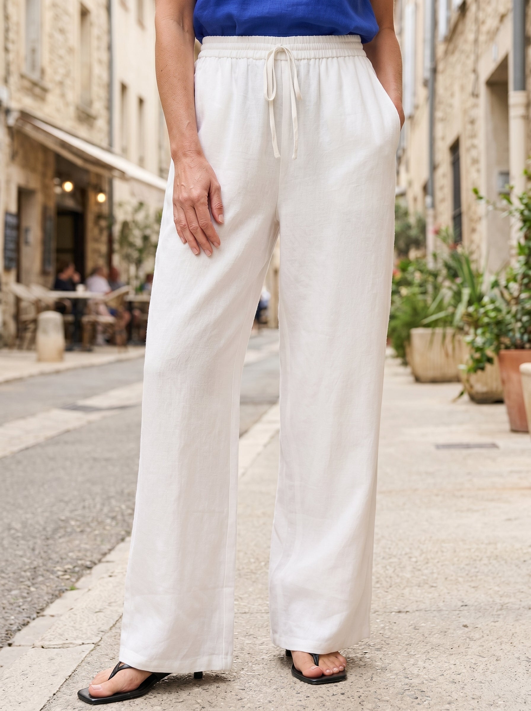 100% Linen Classic Pants LYON - Glamourous Grace