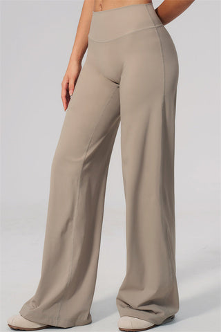 The Twirl Open Back Sports Bra Straight Leg Pants 2-Piece Set