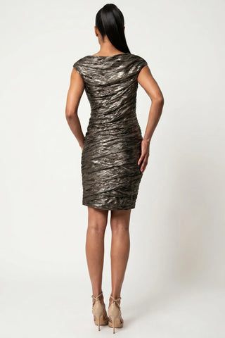 Gold Short Metallic Dress, Laura