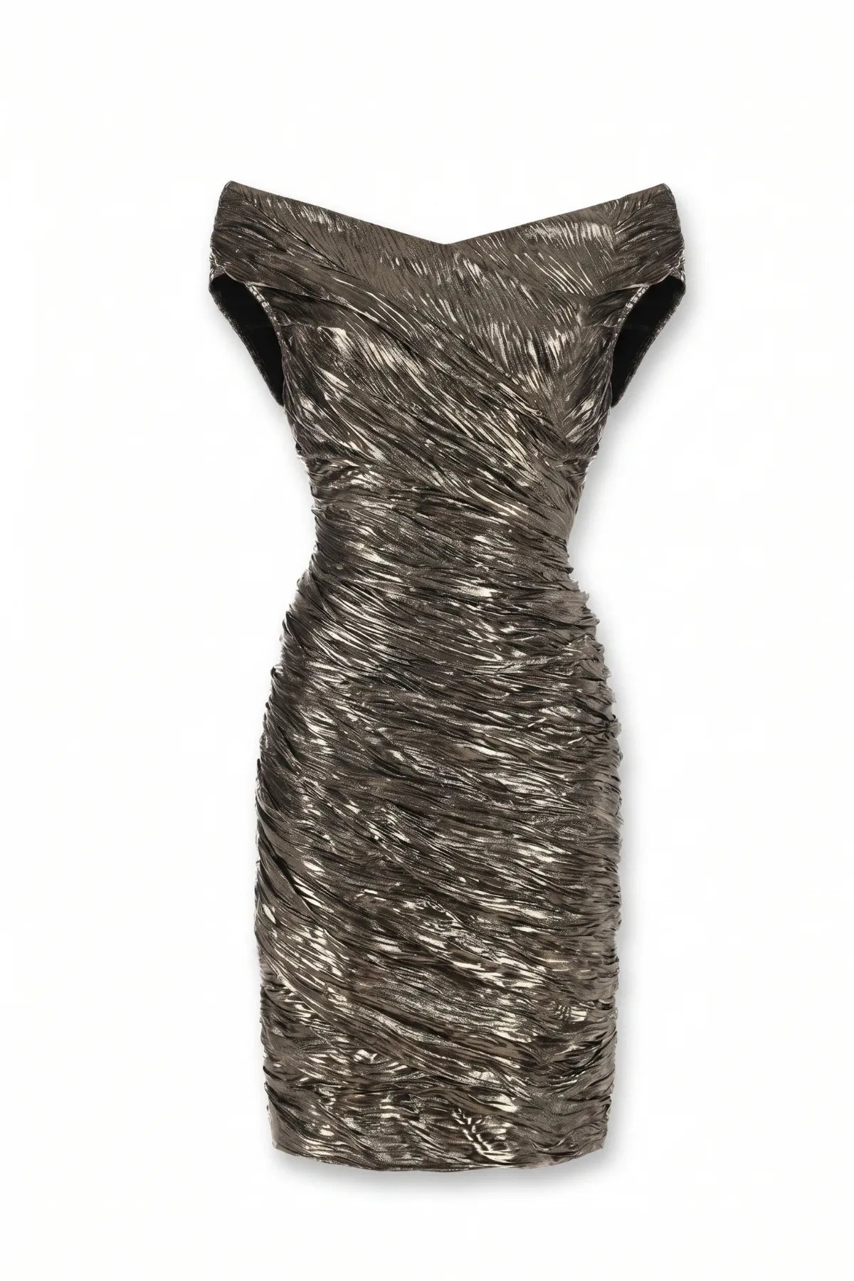 Gold Short Metallic Dress, Laura