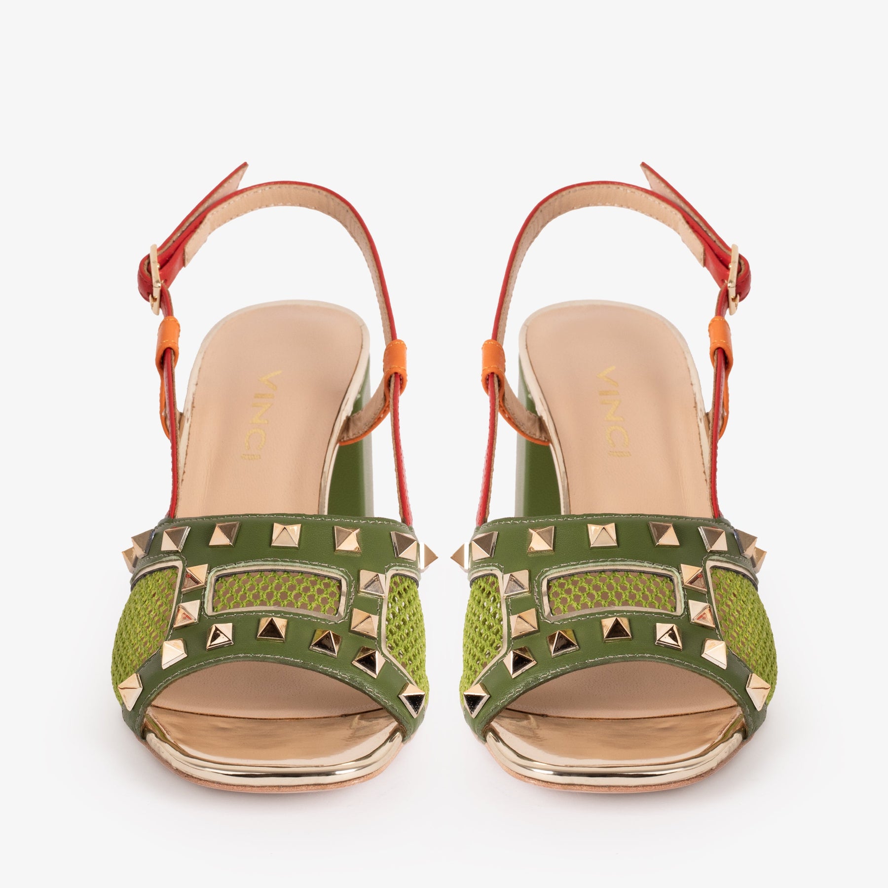 The Linea Green Leather Women Slingback Sandal - Glamourous Grace
