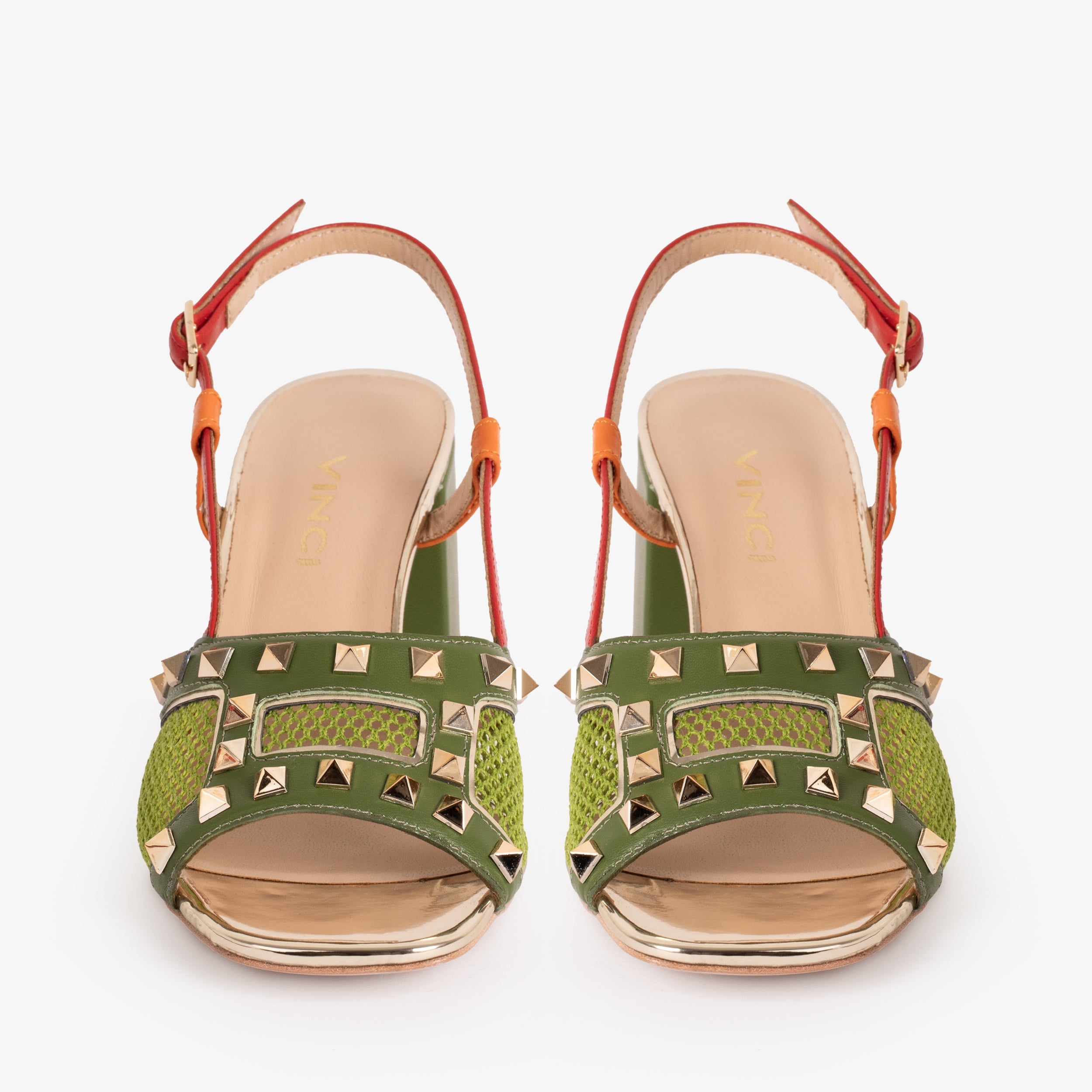 The Linea Green Leather Women Slingback Sandal - Glamourous Grace