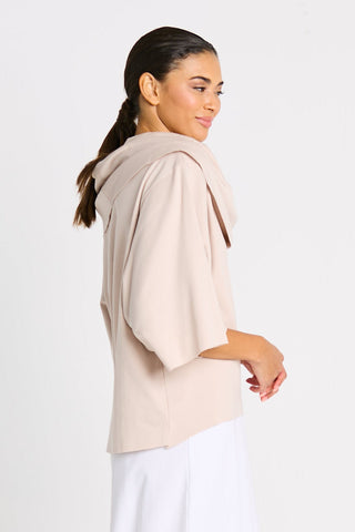 Pima Cotton Jackie O Top - Putty - Glamourous Grace