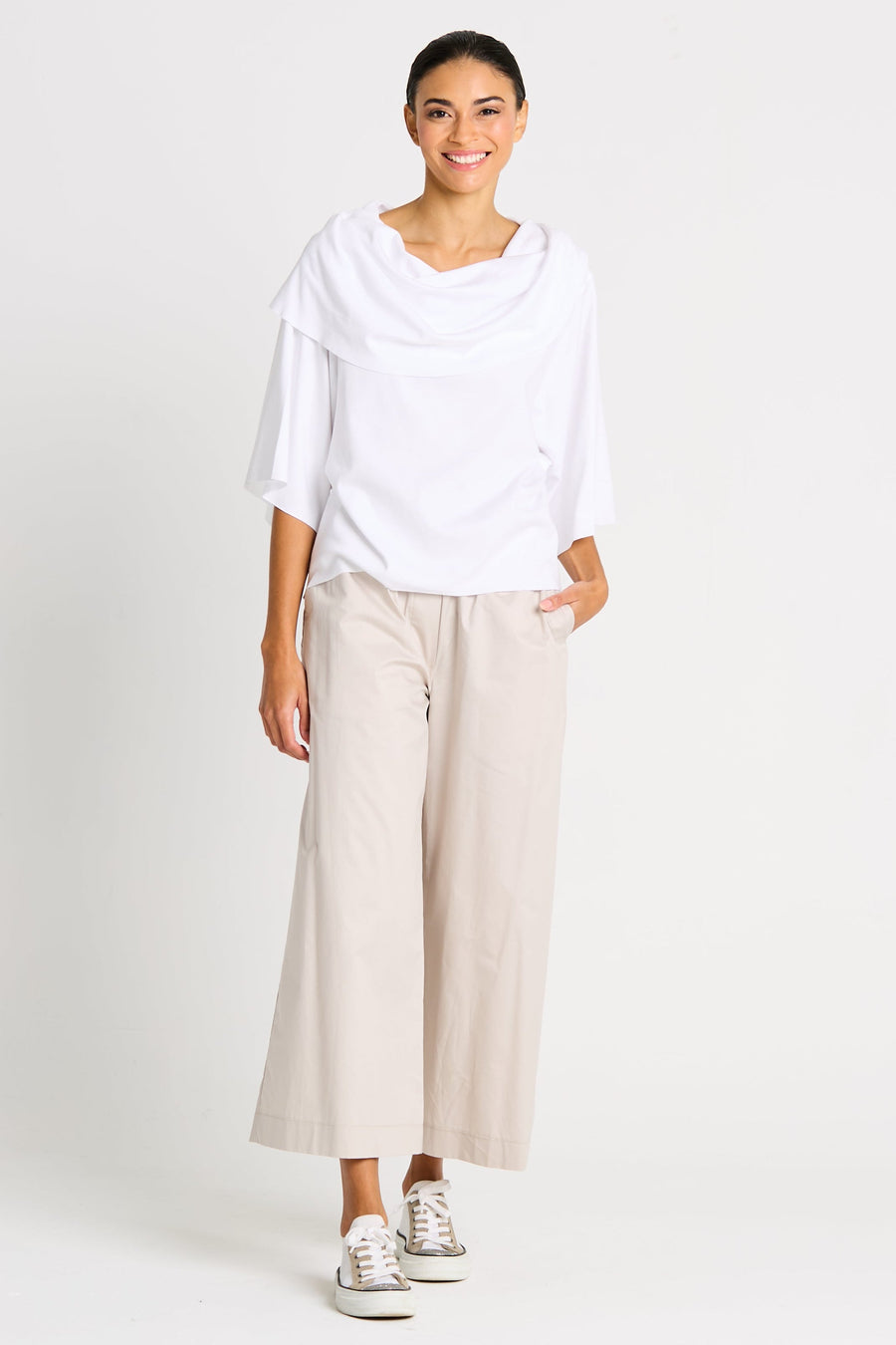 Cotton Flood Pants - Putty - Glamourous Grace
