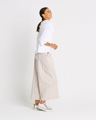 Pima Cotton Jackie O Top - White - Glamourous Grace