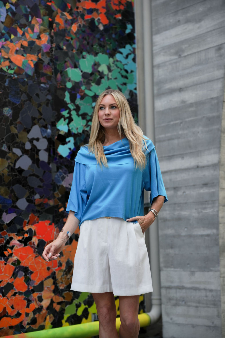 Pima Cotton Jackie O Top - Peacock - Glamourous Grace