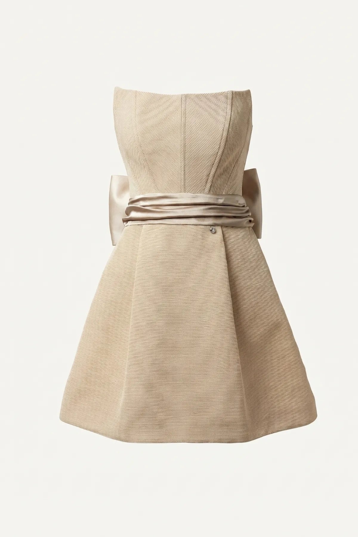 Beige Short Corset Dress, Melisa