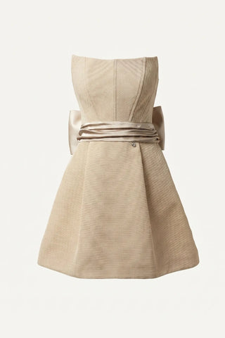 Beige Short Corset Dress, Melisa