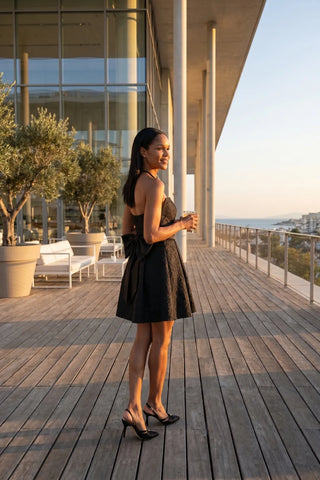 Black Short Corset Dress, Melisa