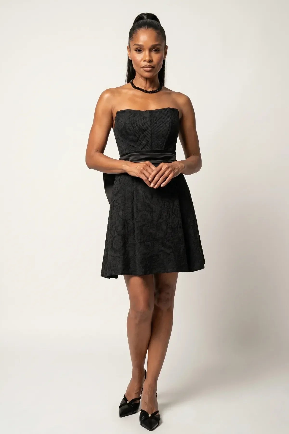 Black Short Corset Dress, Melisa