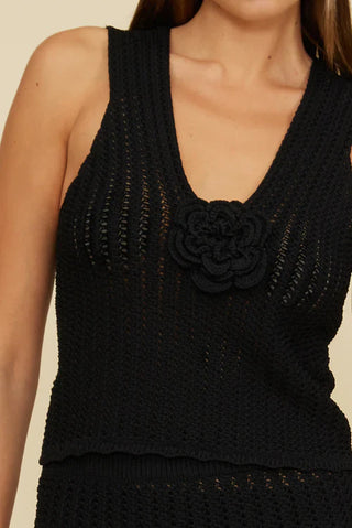 Nara Rosette Crochet Top - Glamourous Grace