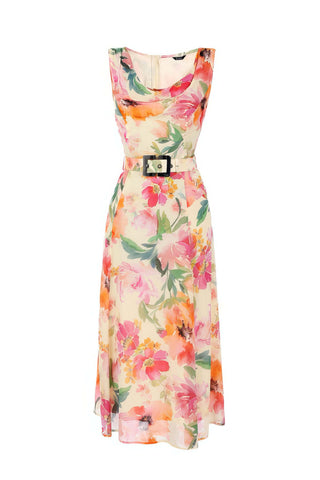 Floral Elegant Midi Dress, Amanda