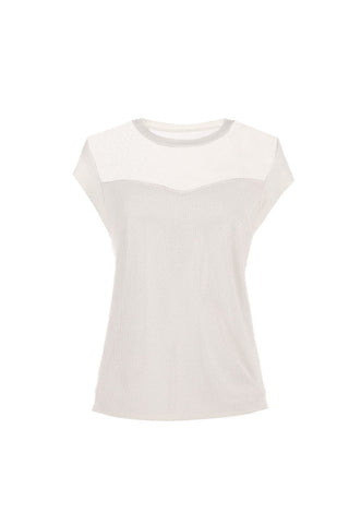 White Short-Sleeve Blouse, Aria