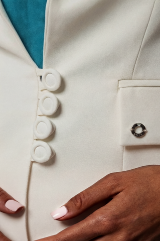 White Tailored Blazer, Alexa