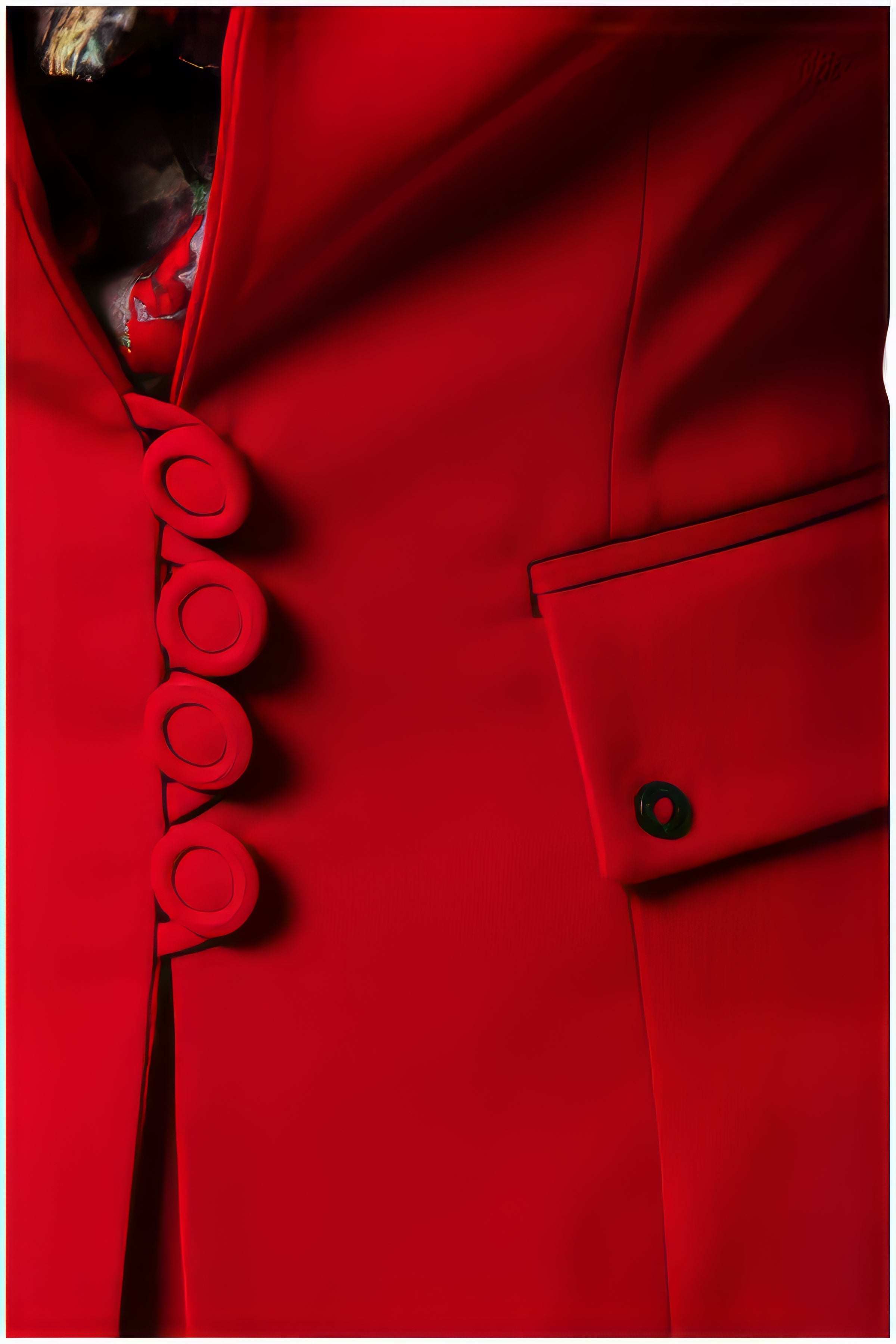 Red Tailored Blazer, Alexa