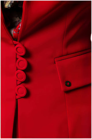 Red Tailored Blazer, Alexa