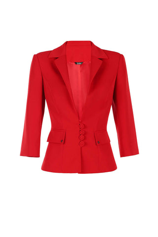 Red Tailored Blazer, Alexa