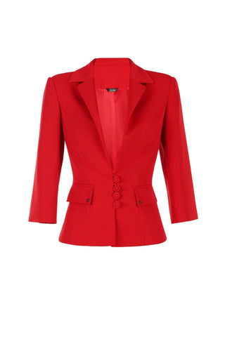Red Tailored Blazer, Alexa