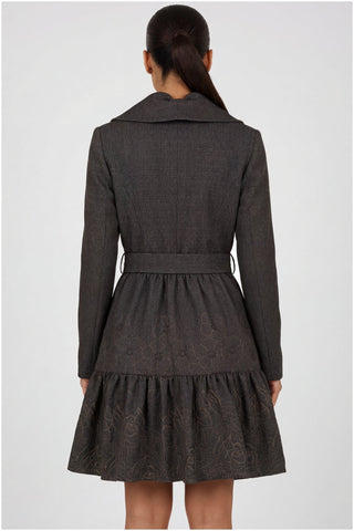 Brown Short Tailored Coat, Iris
