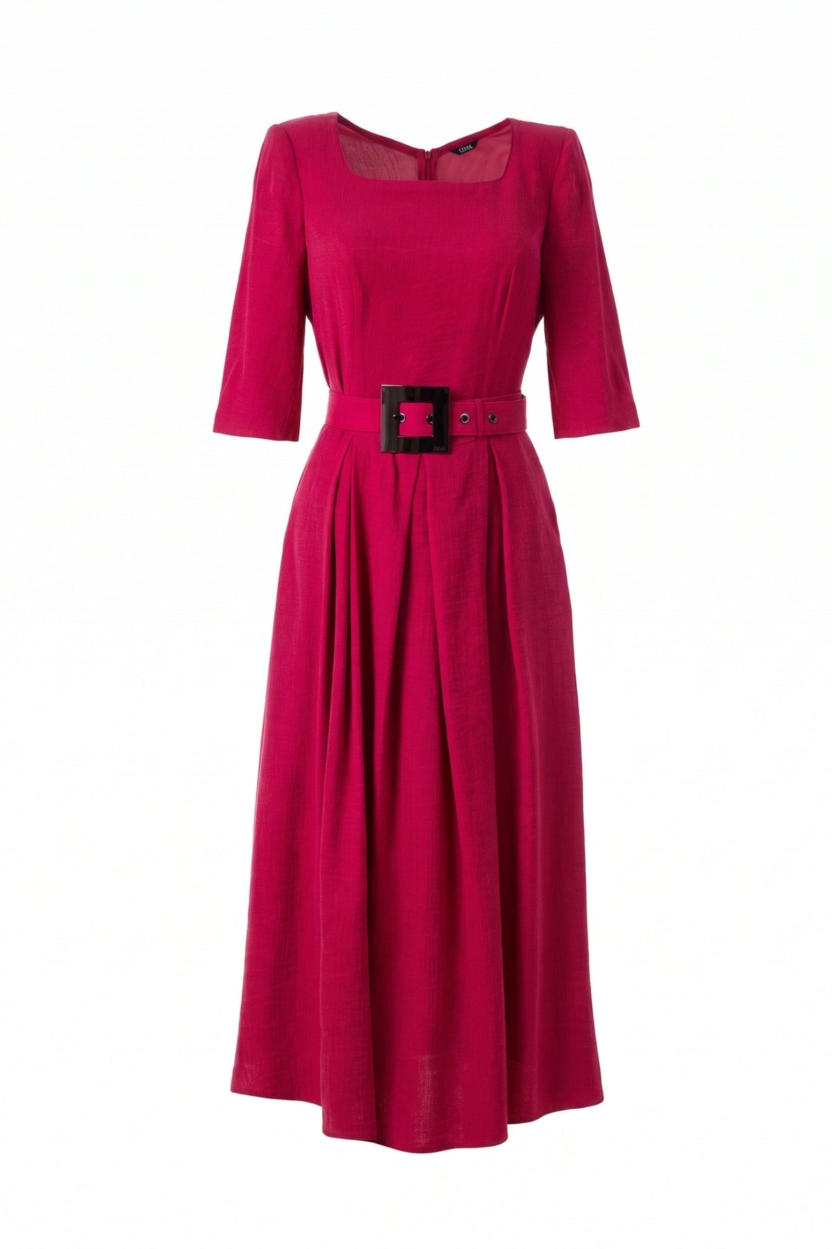 Pink Elegant Midi Dress, Charlotte