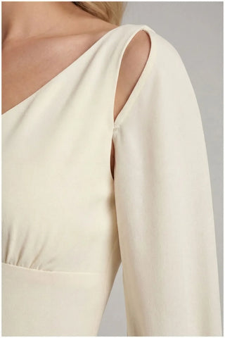 Ivory Maxi Dress, Rebeka